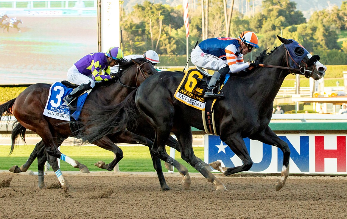 Newgrange wins the San Pasqual at SA on Jan 28 2023