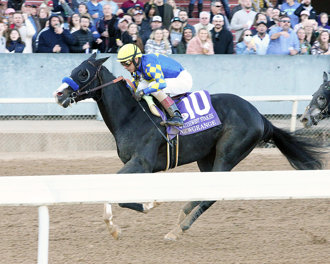 Newgrange wins the 2022 Southwest Stakes at Oaklawn