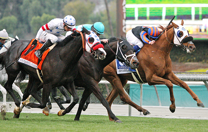 Next Shares wins the San Gabriel Stakes