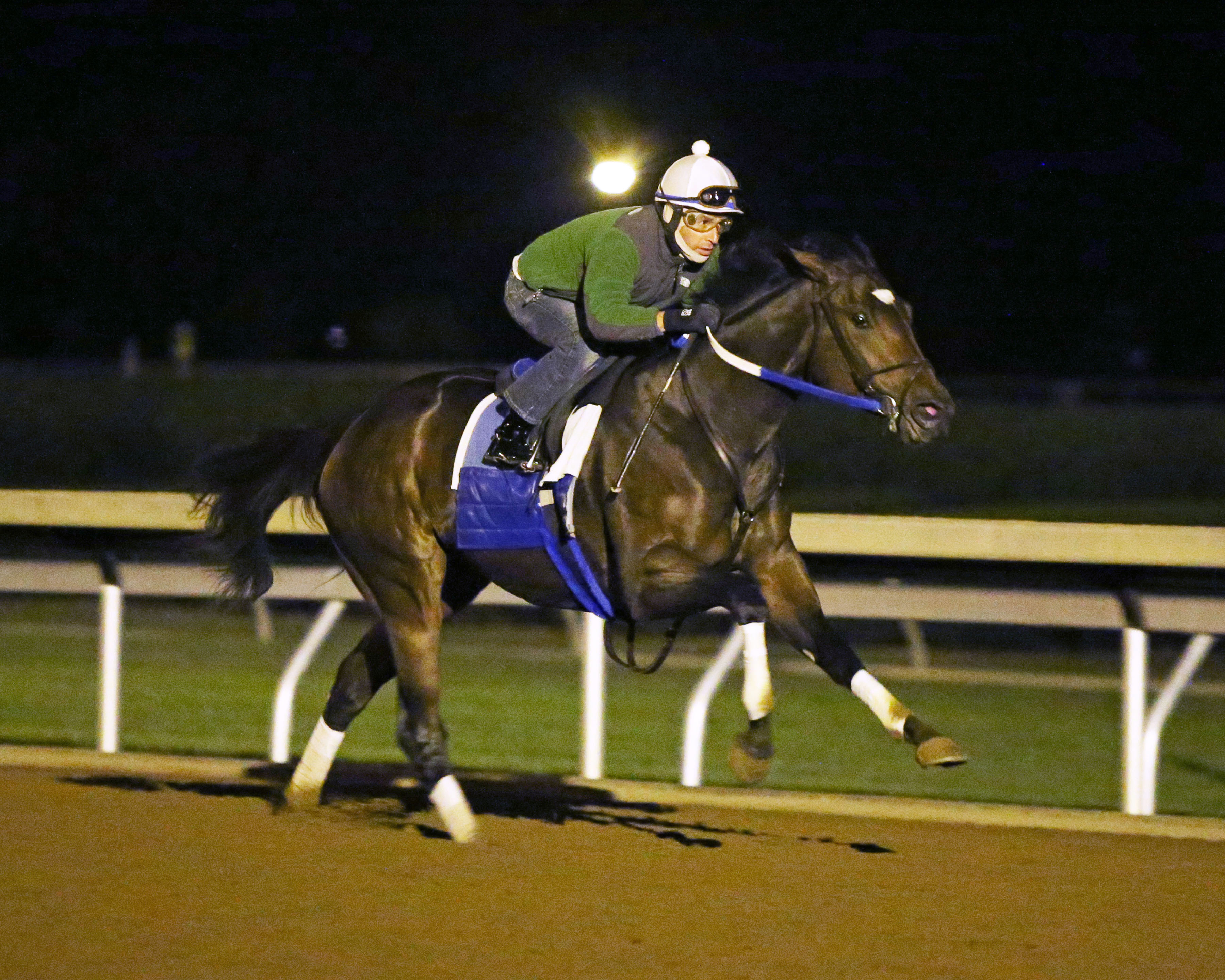 Nickname works at Keeneland on Oct. 19