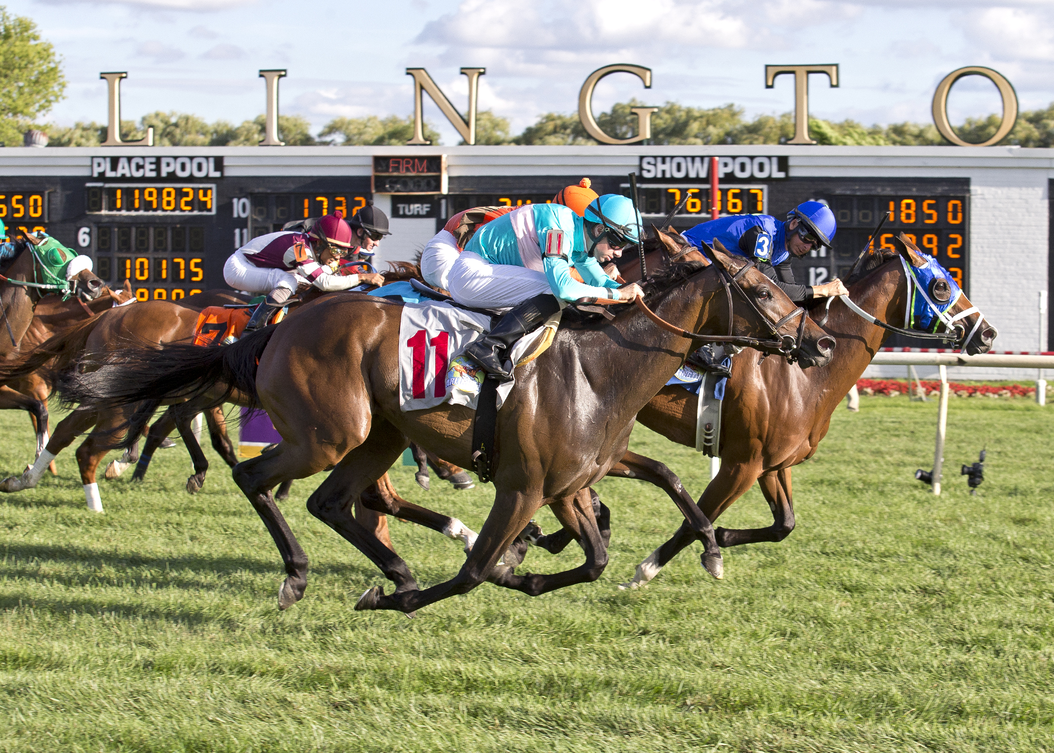 Noble Beauty was awarded the Pucker Up Stakes on a disqualification