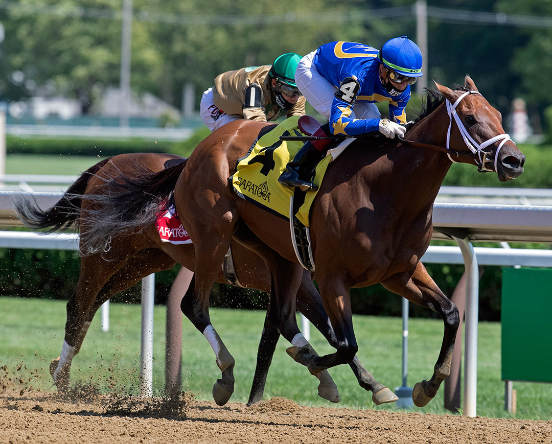 Nonna Madeline wins the Summer Colony Stakes at Saratoga Race Course