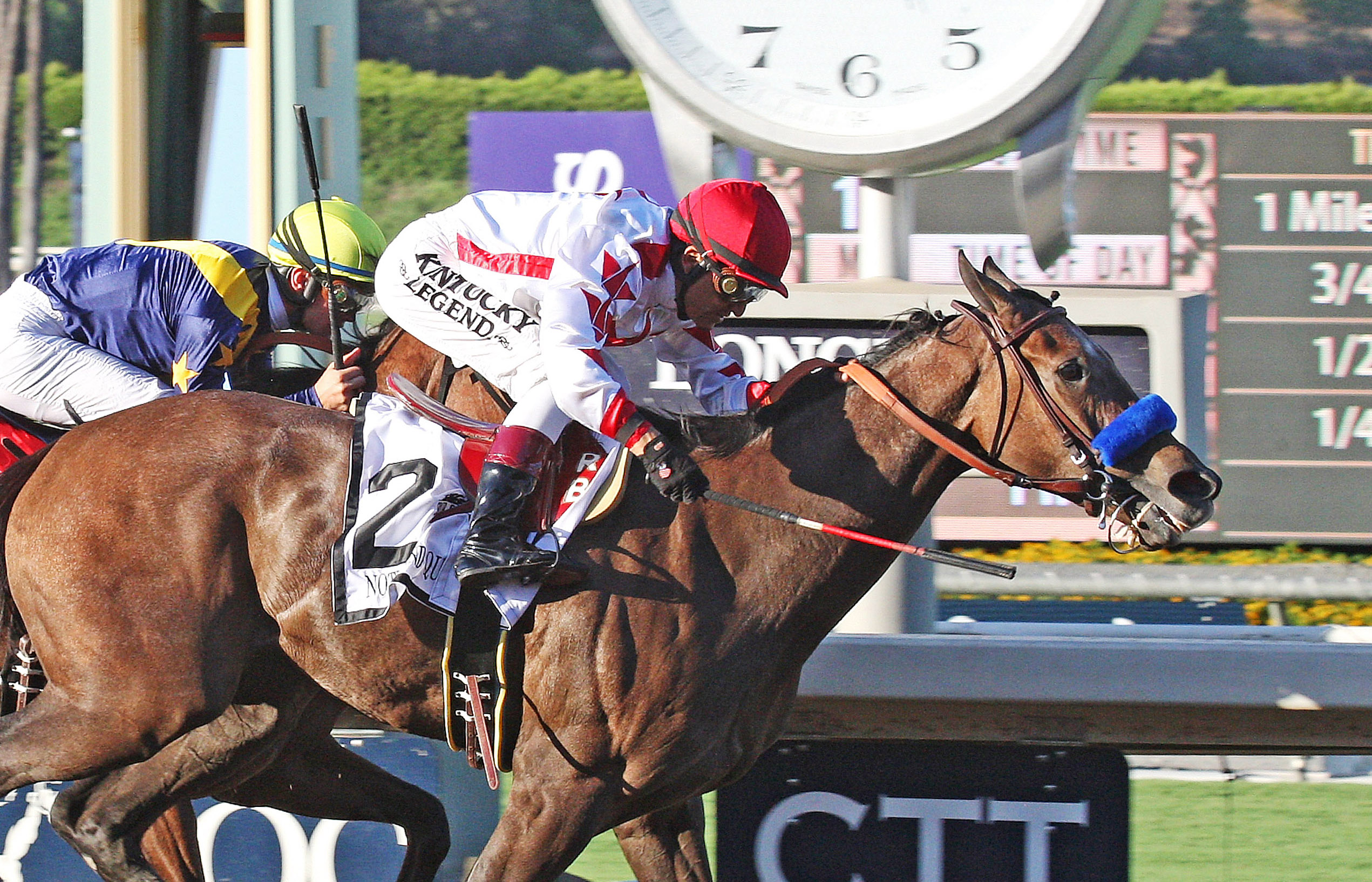 Noted and Quoted wins the Chandelier Stakes
