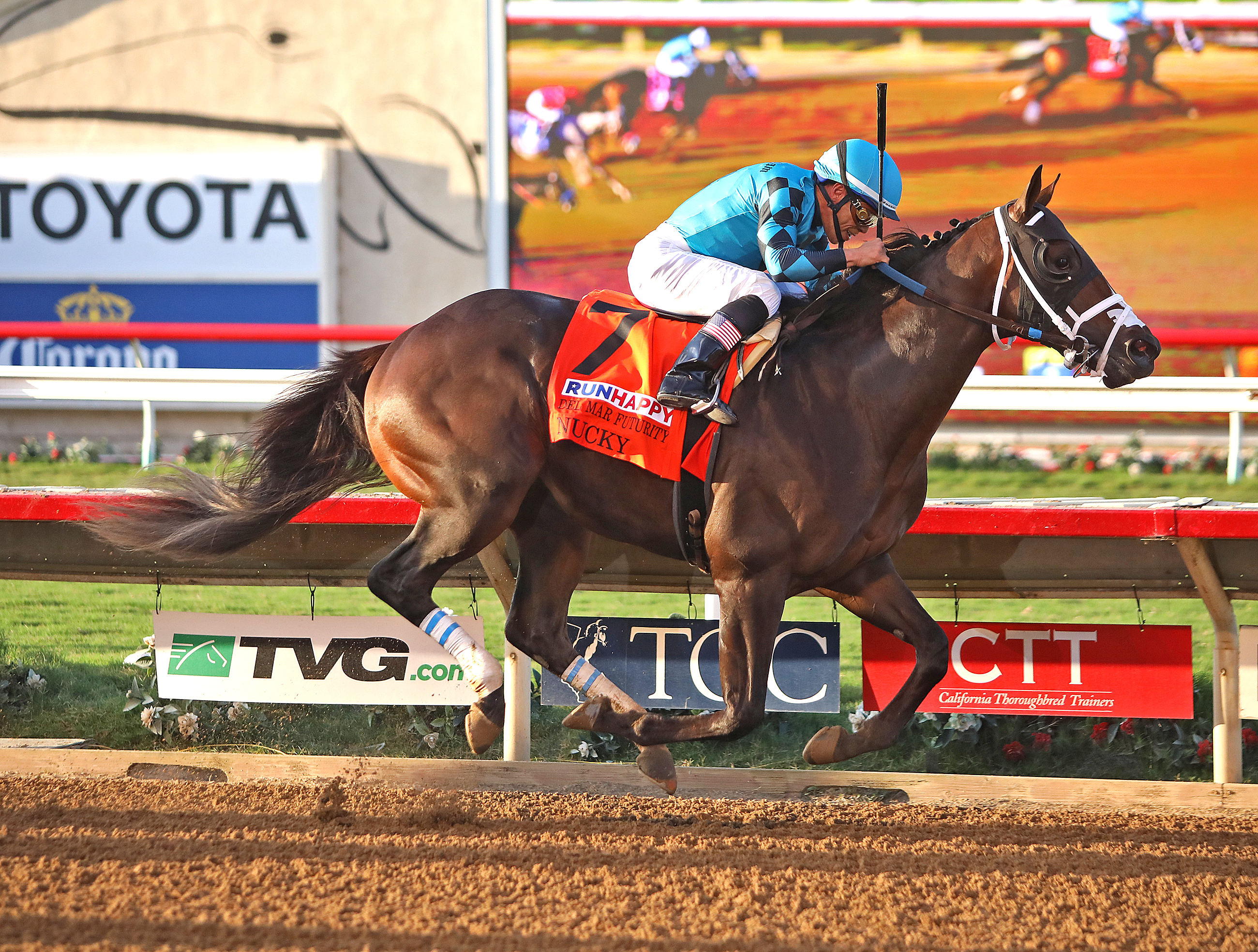 Nucky wins the 2019 Del Mar Futurity