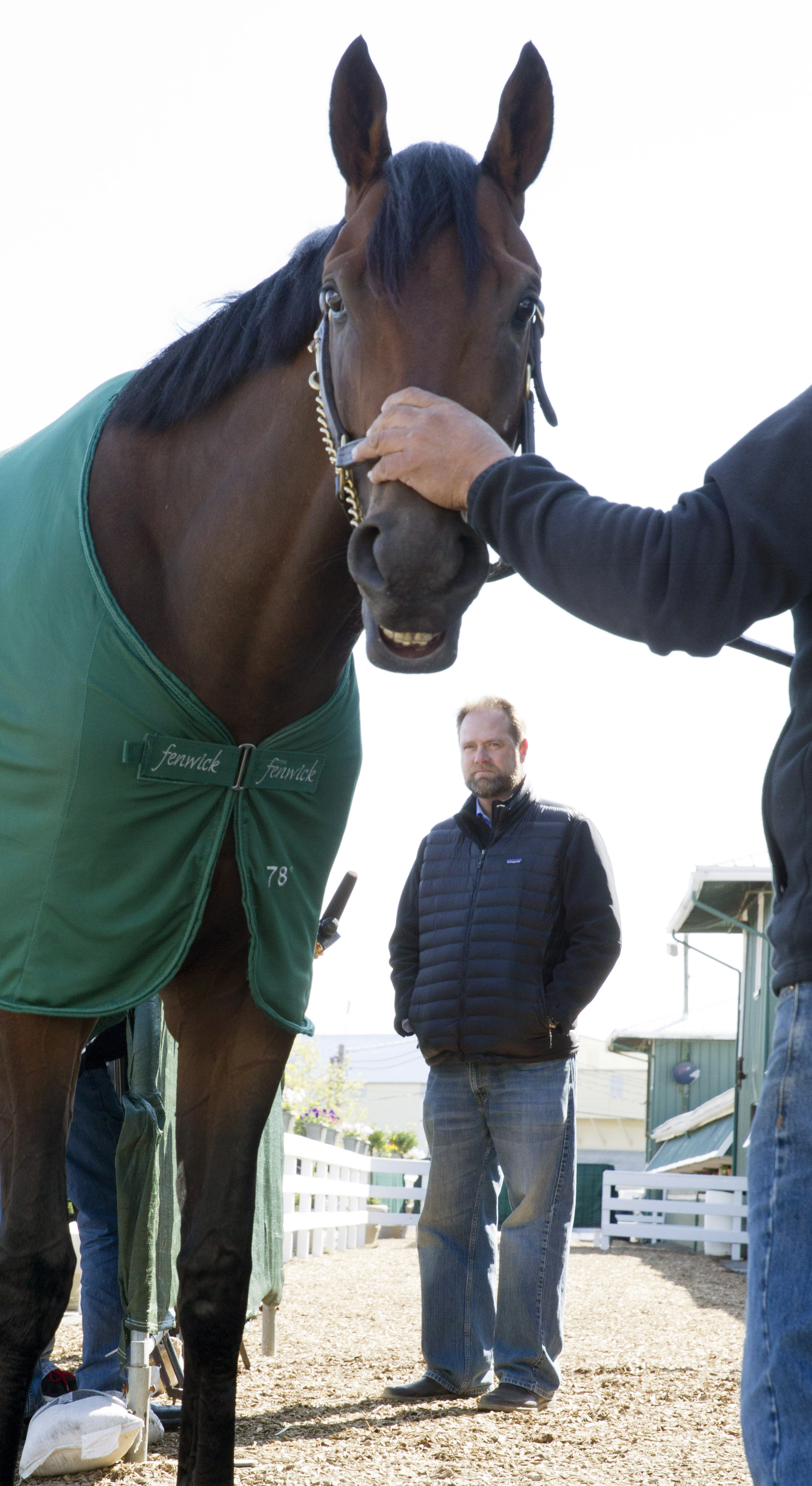 Nyquist with trainer Doug O'Neill