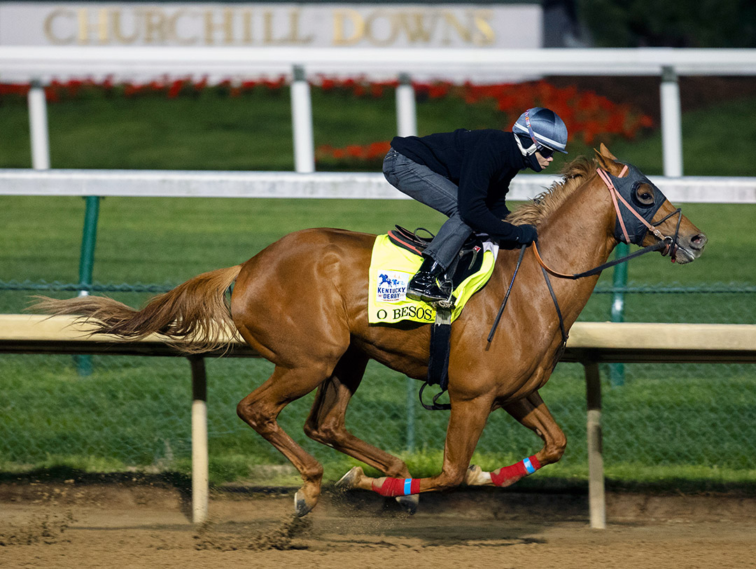 O Besos works at Churchill Downs on April 22