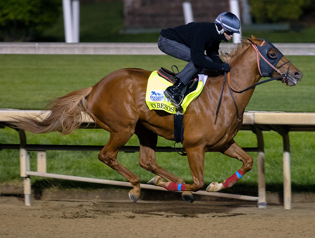 O Besos works at Churchill Downs on April 22