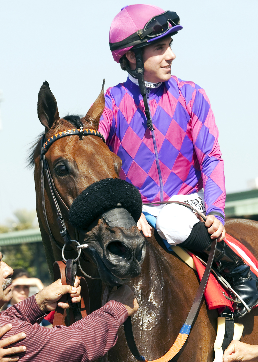 Obviously with Joe Talamo after winning the Shoemaker Mile