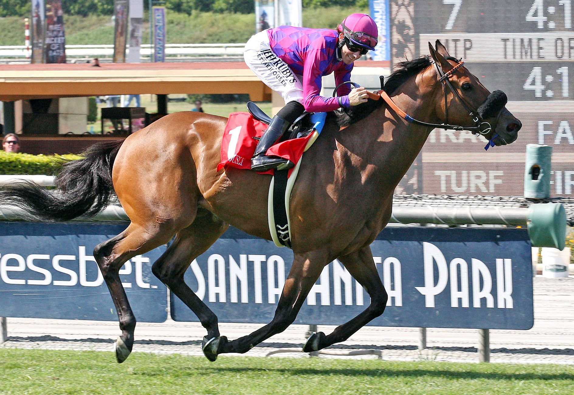 Obviously wins the Shoemaker Mile