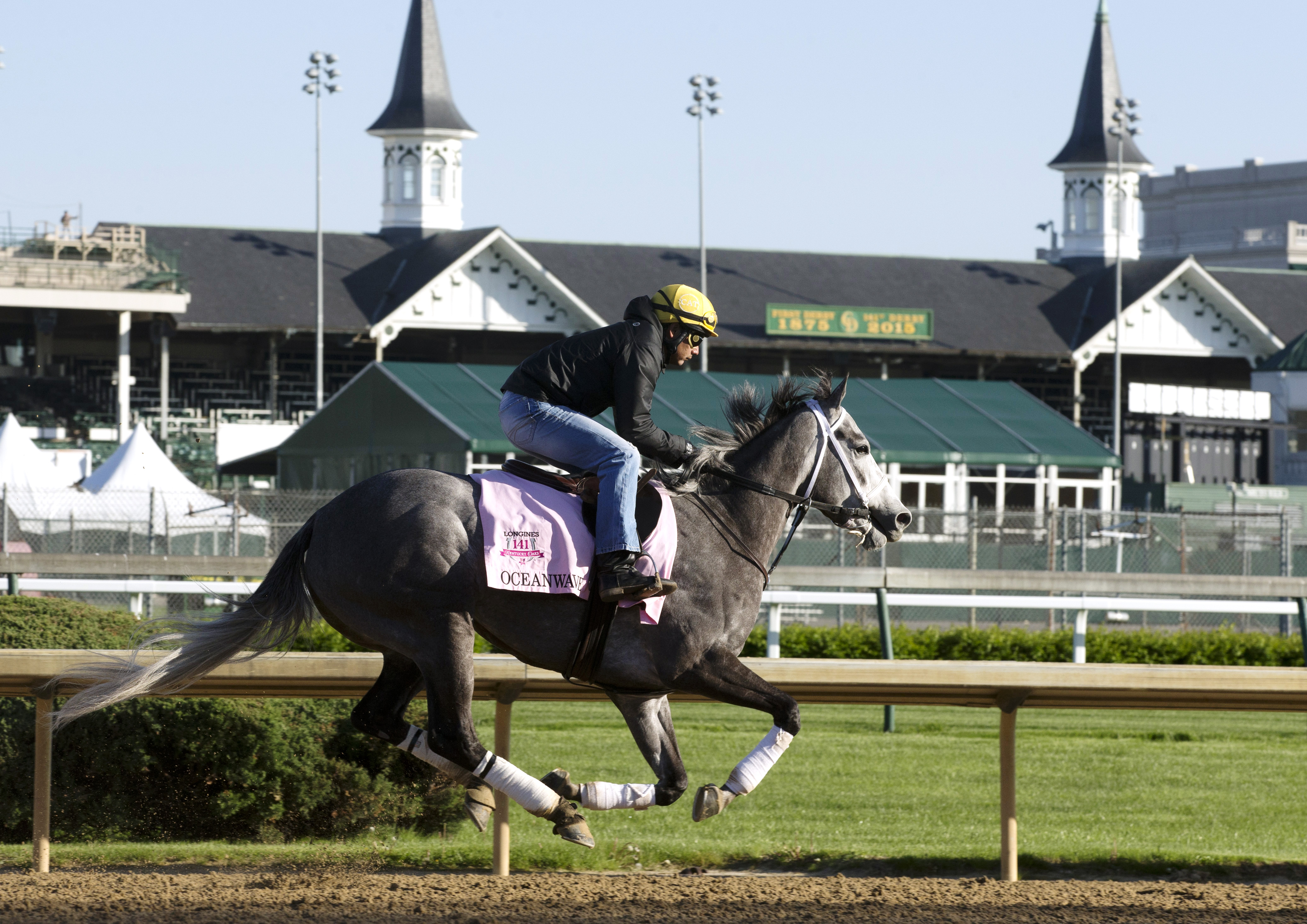 Oceanwave trains at Churchill Downs on April 23