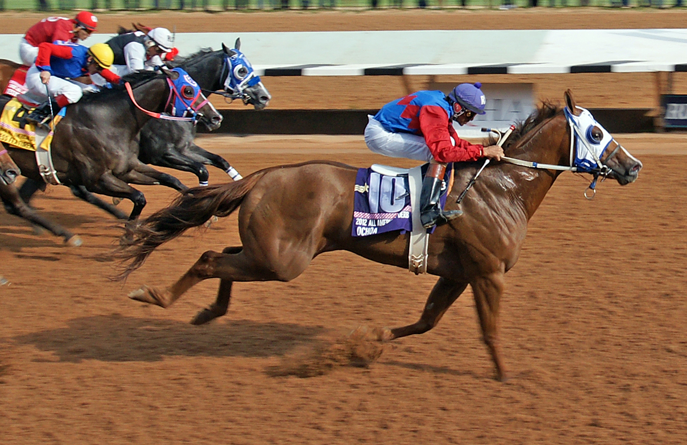 Ochoa wins the 2012 All-American Derby at Ruidoso