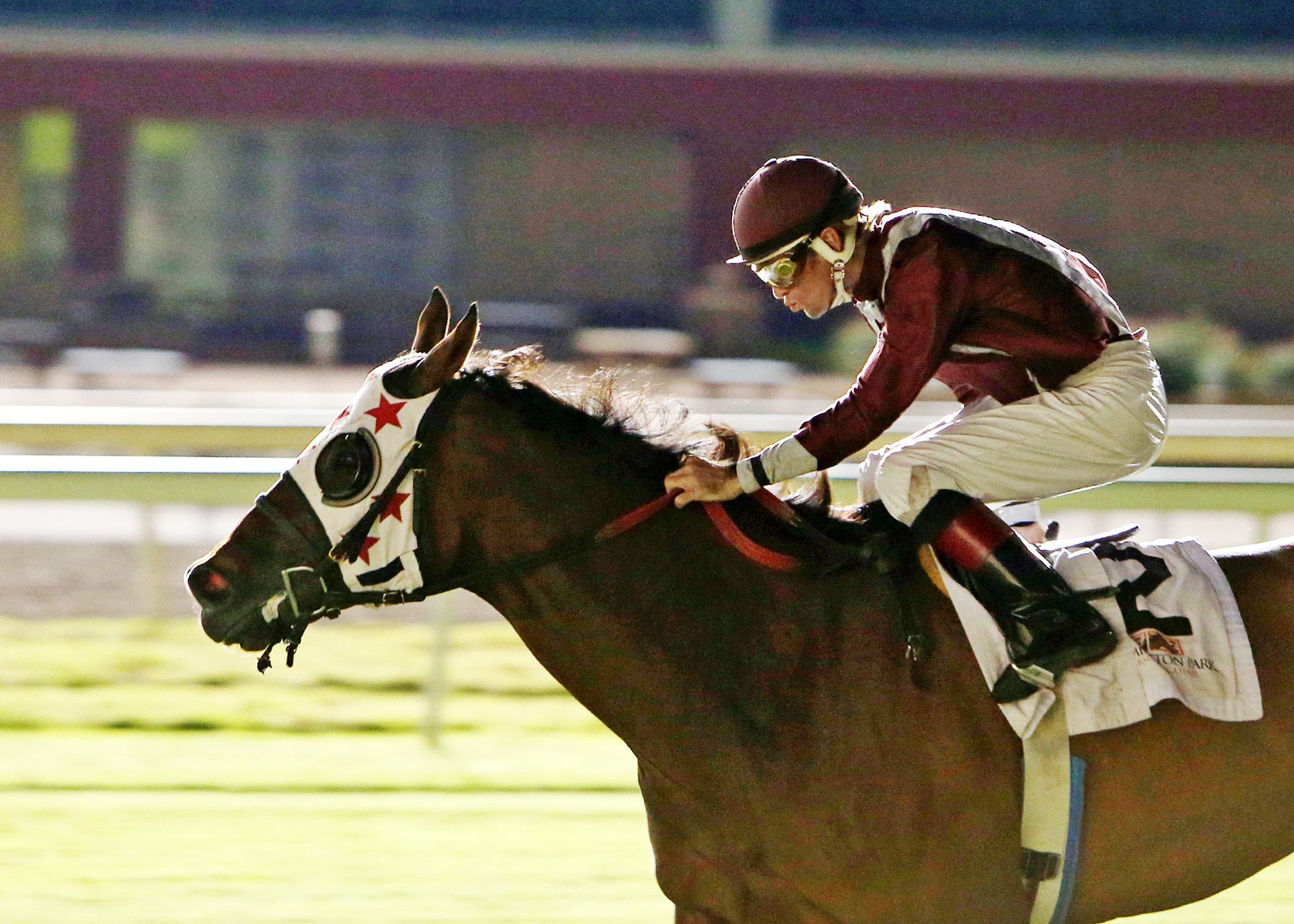 Okie Ride wins the Remington Park Turf Sprint Stakes