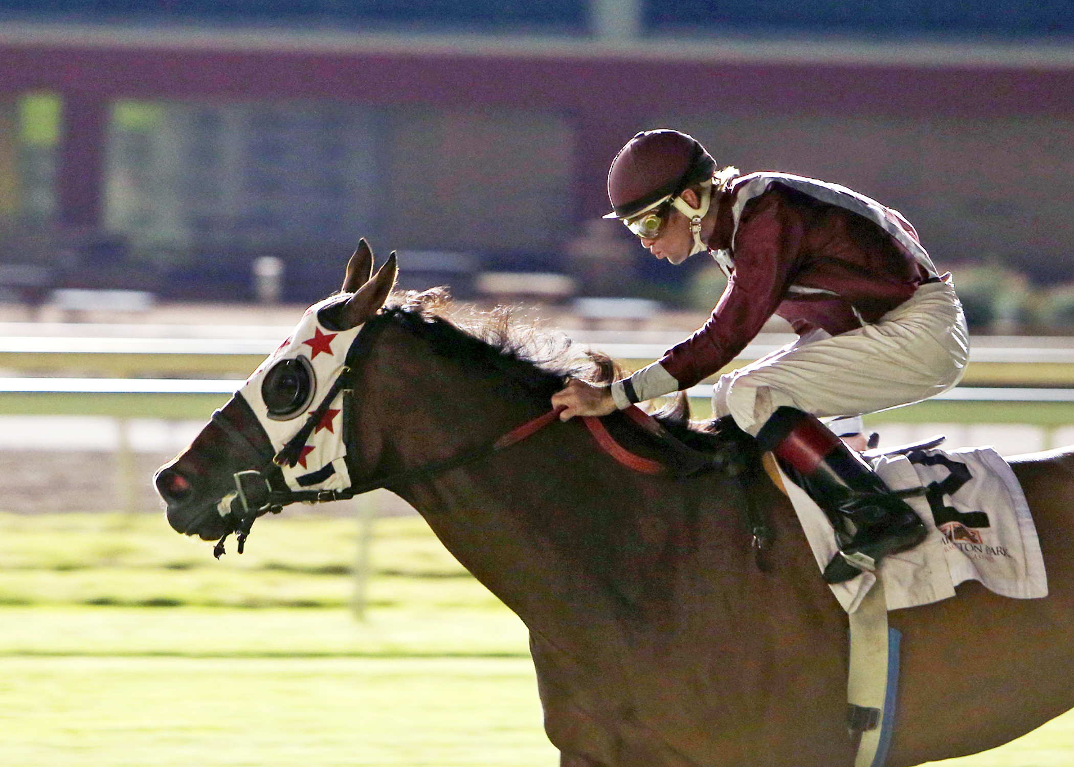 Okie Ride wins the 2014 Turf Sprint