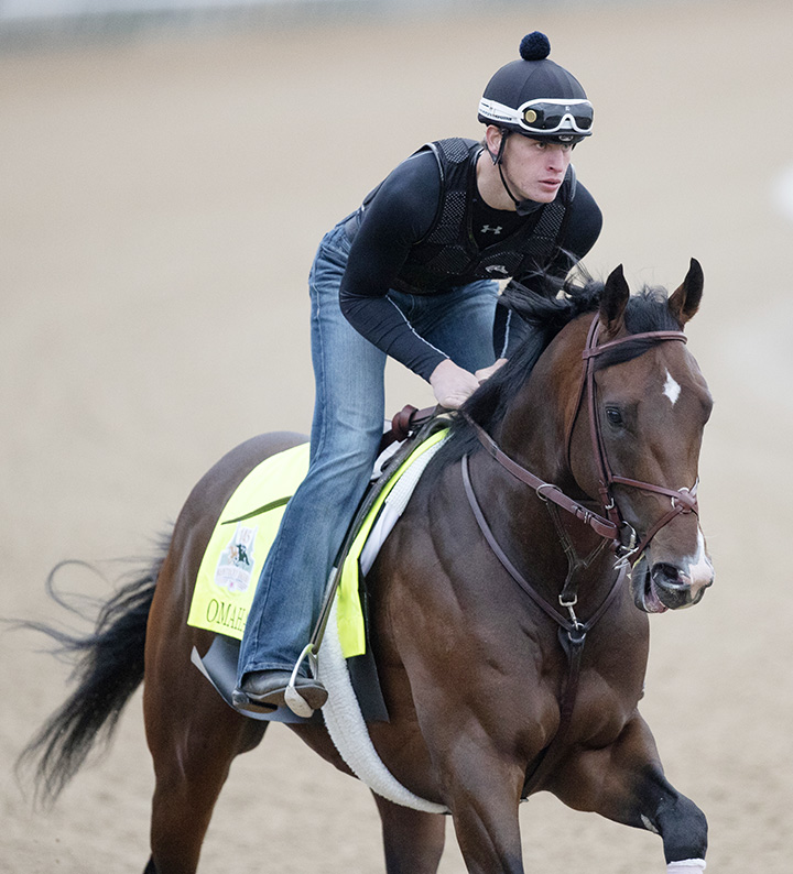 Omaha Beach gallops at Churchill on April 26
