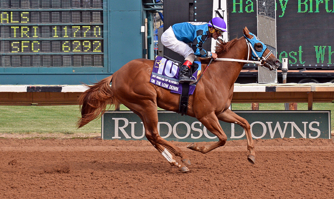On the Low Down wins the Mountain Top Futurity