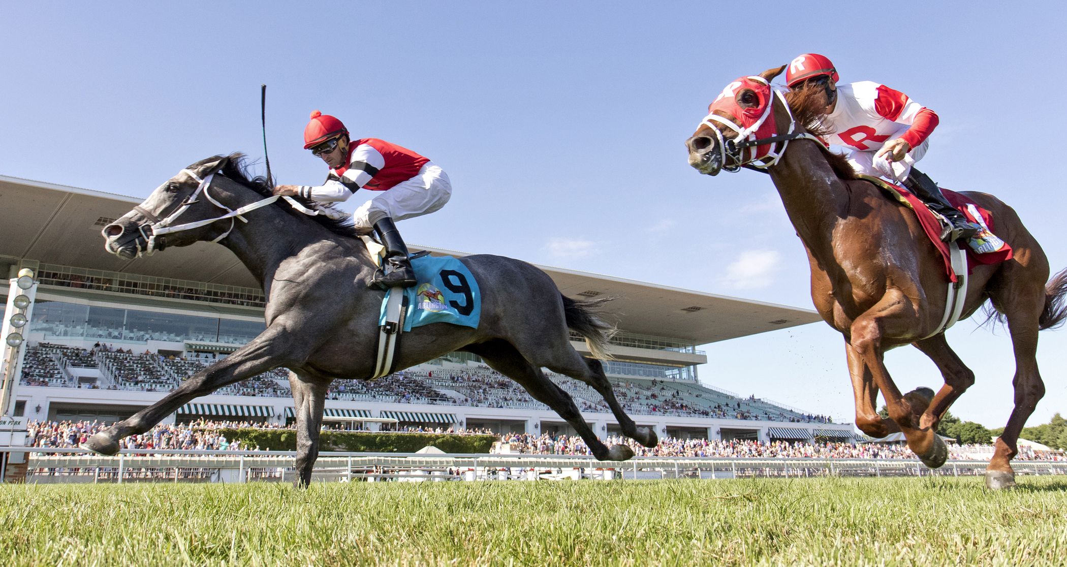 One Mean Man wins the American Derby