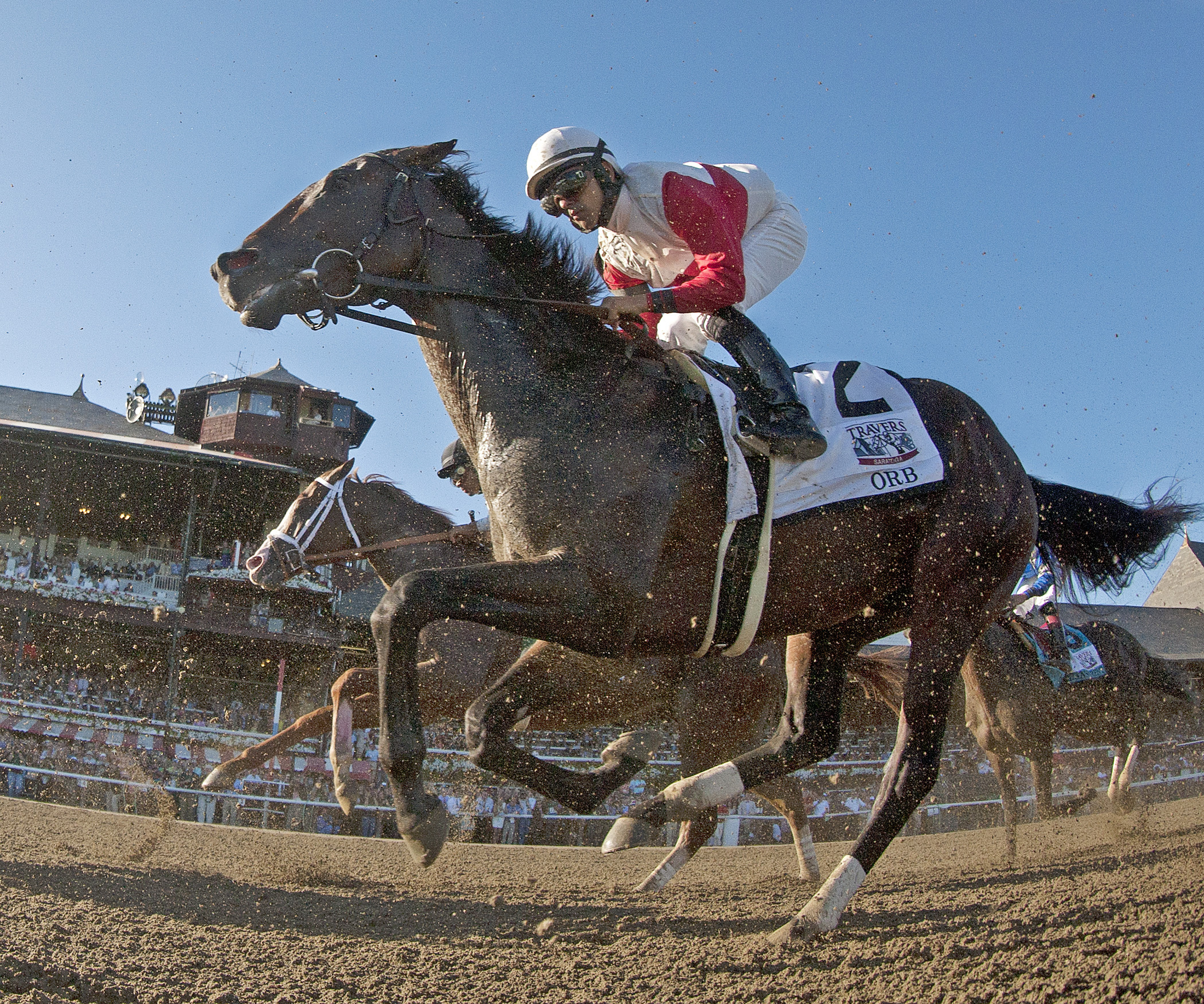 Orb finishes third in the Travers
