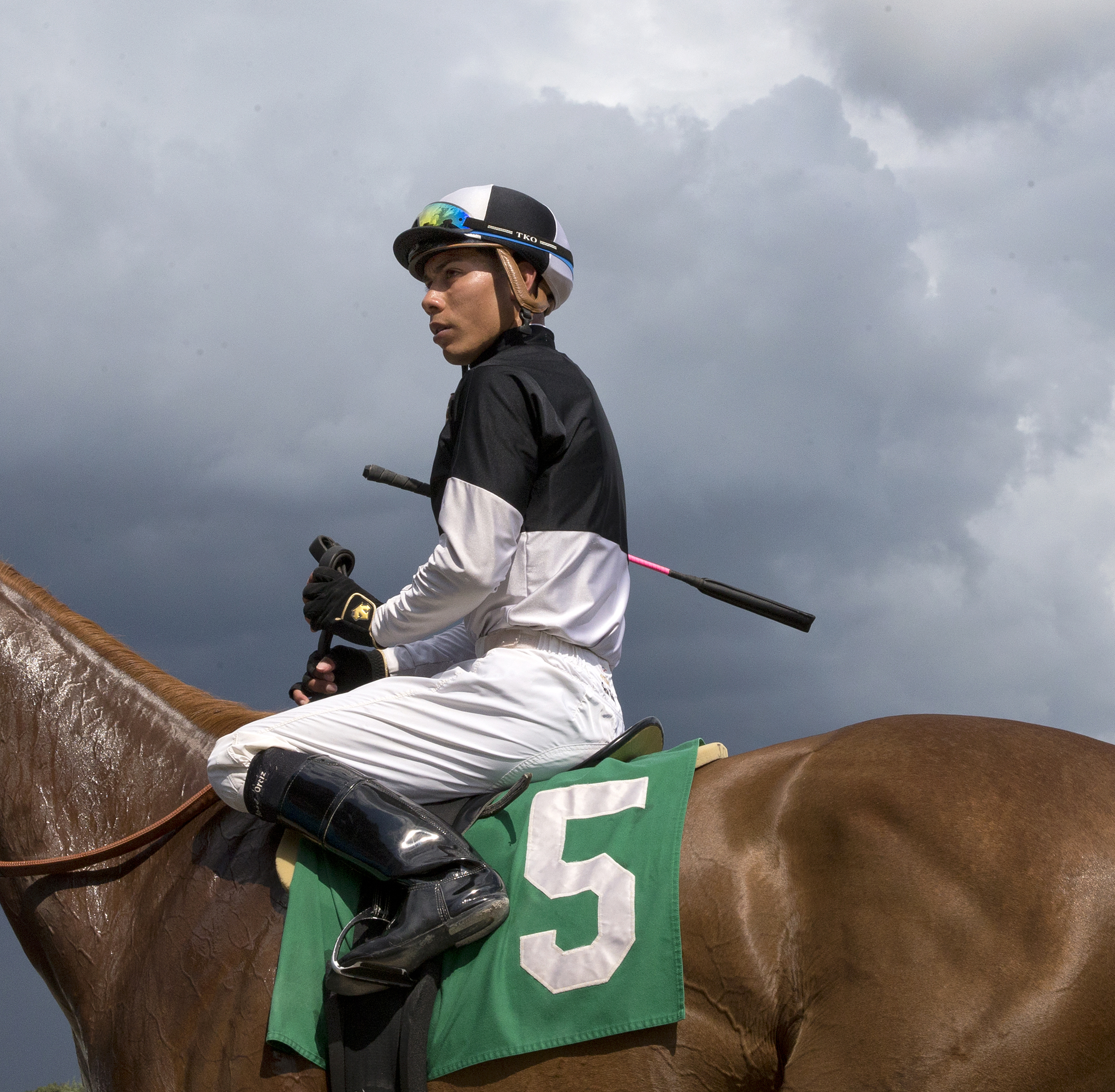 Jose Ortiz at Saratoga Race Course