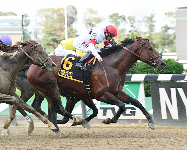 Ostrolenka wins the Hudson Handicap