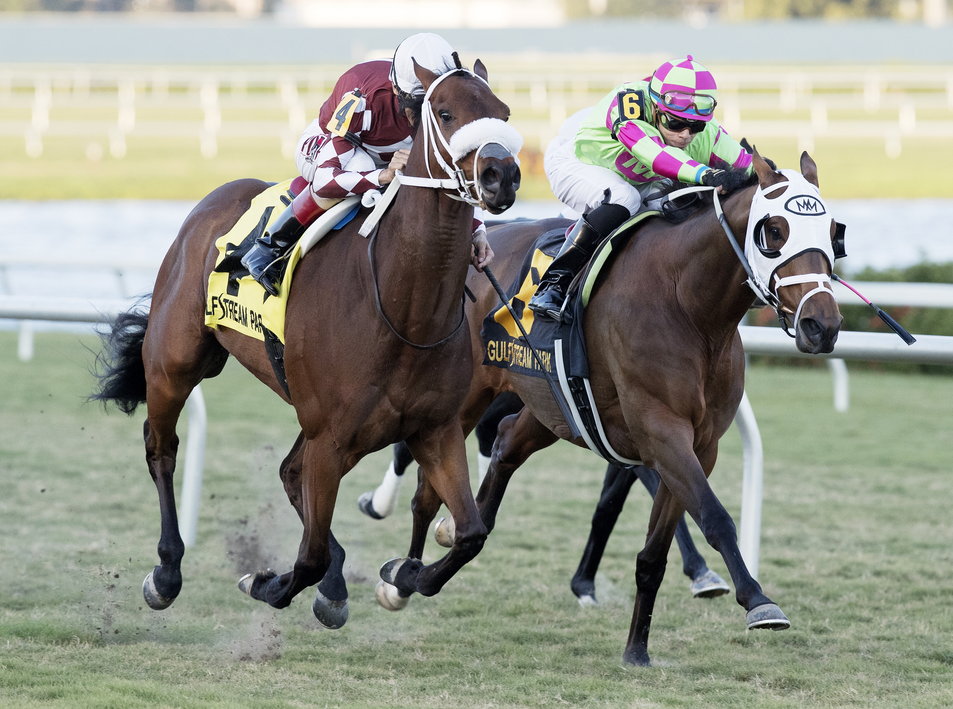 Our Way wins the 2017 Sunshine Millions Turf