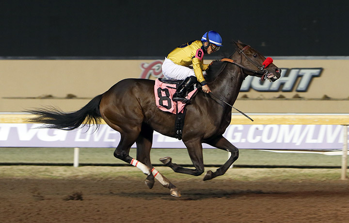 Out on Saturday wins an Oct. 23 maiden race at Remington Park