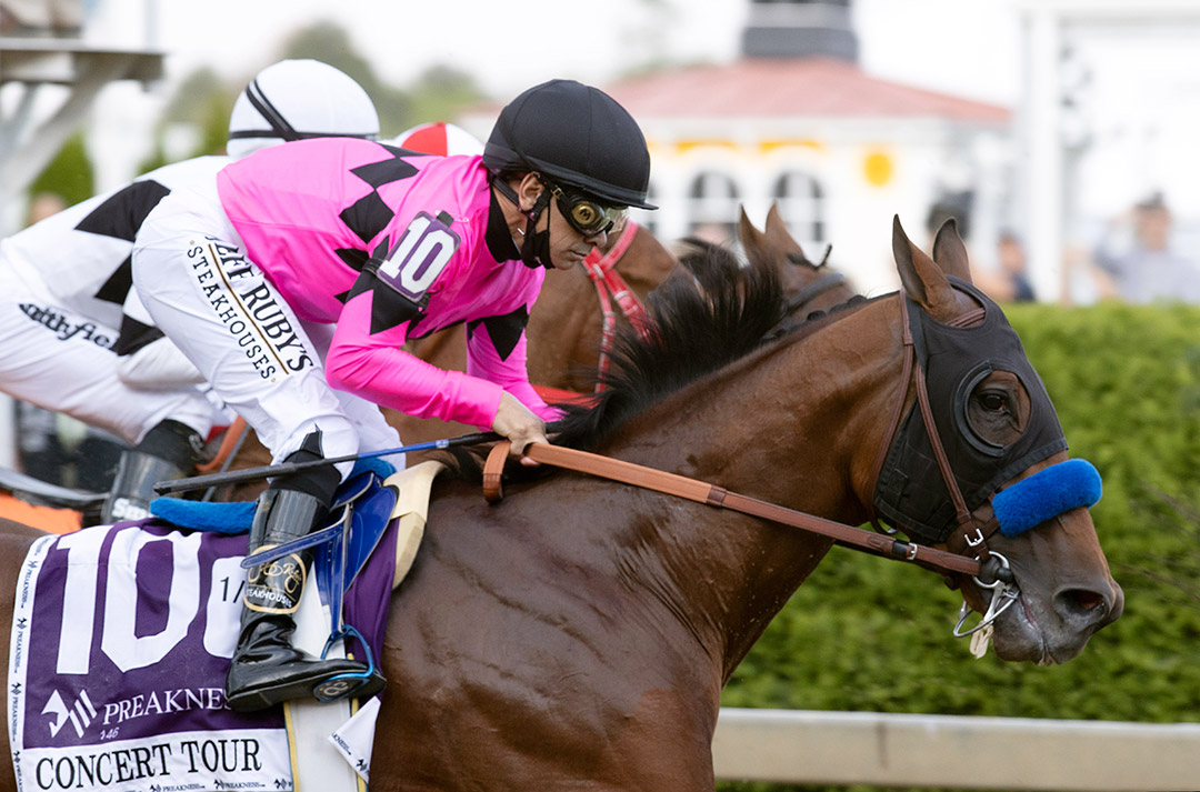 Concert Tour finishes ninth in the 2021 Preakness at Pimlico