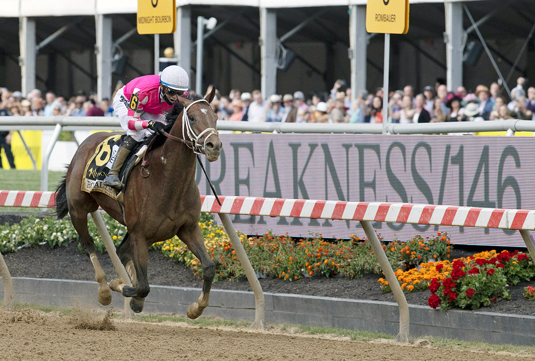 Rombauer wins the 2021 Preakness at Pimlico