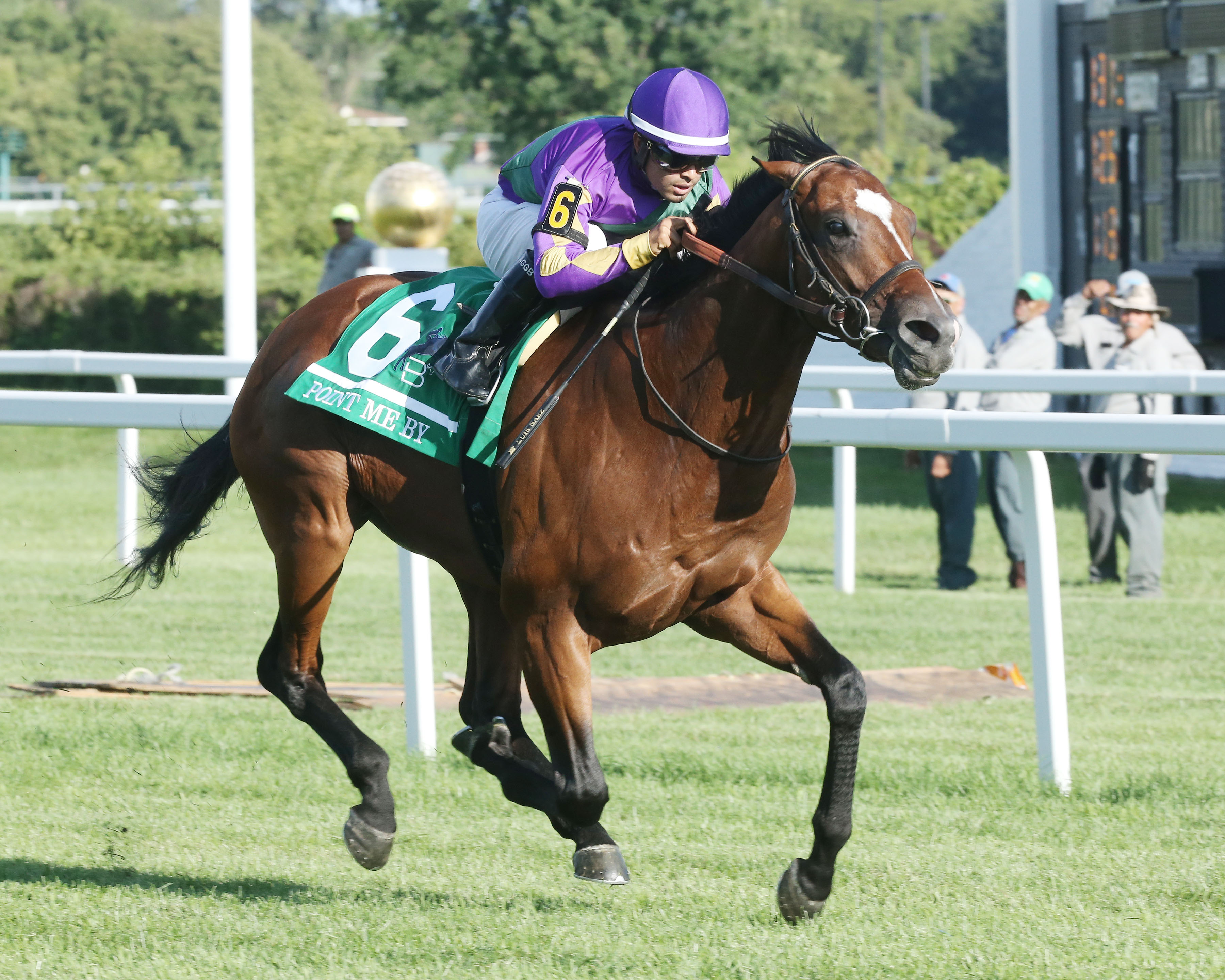 Point Me By wins Bruce D. Stakes 8-14-2021