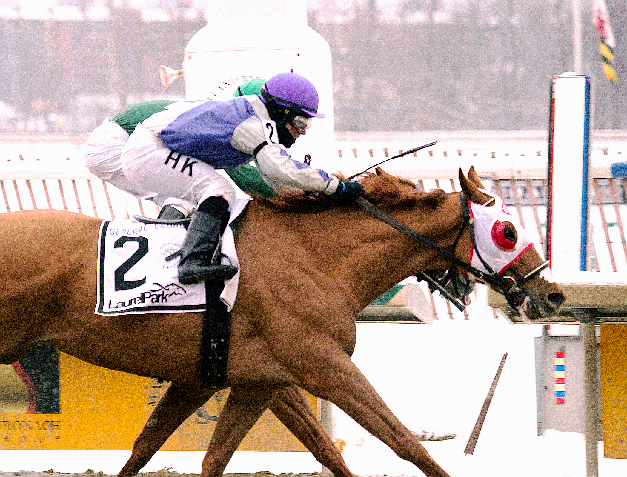 Page McKenney wins the 2016 General George Stakes