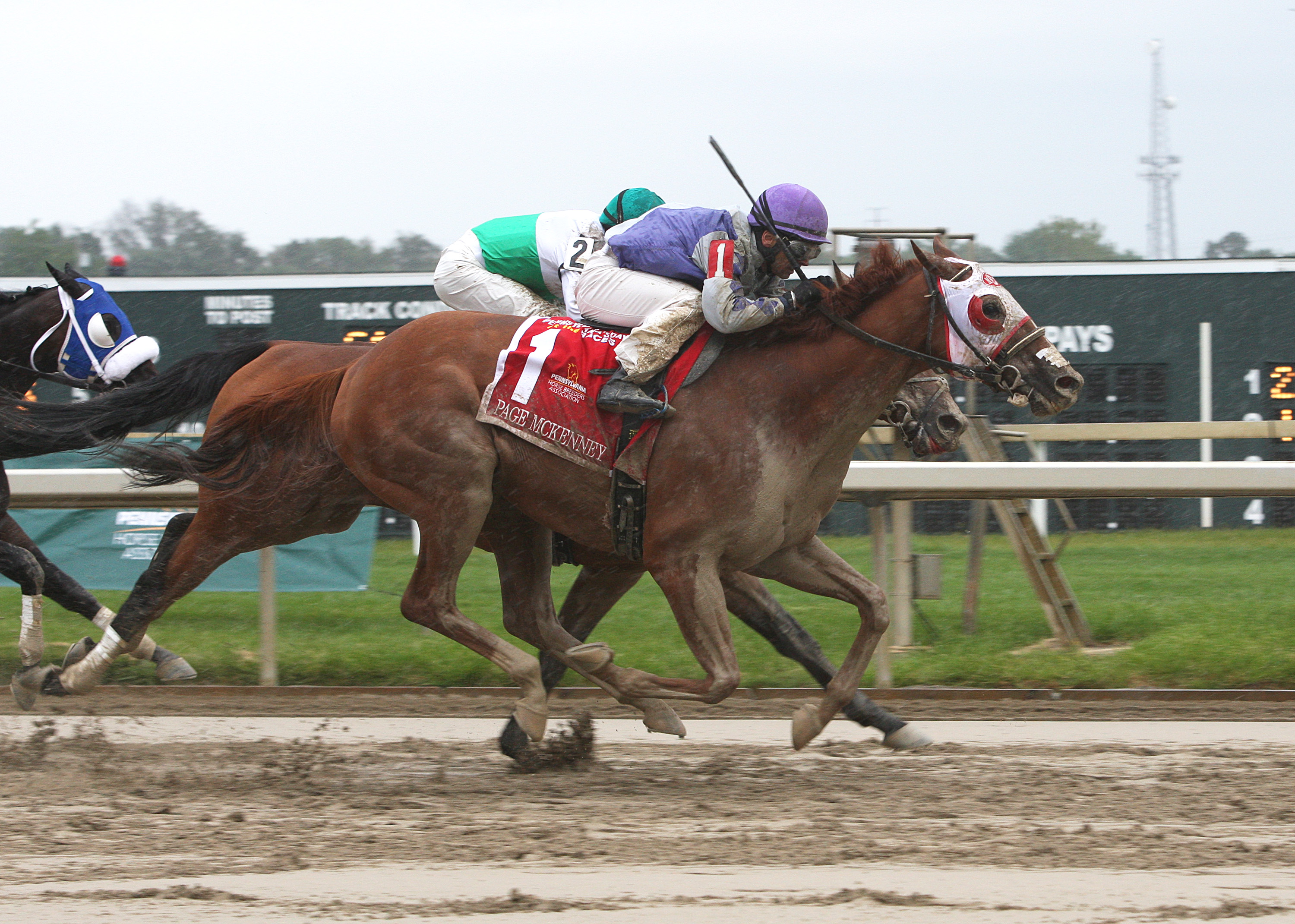 Page McKenney wins the Roanoke Stakes at Parx 9.2.17