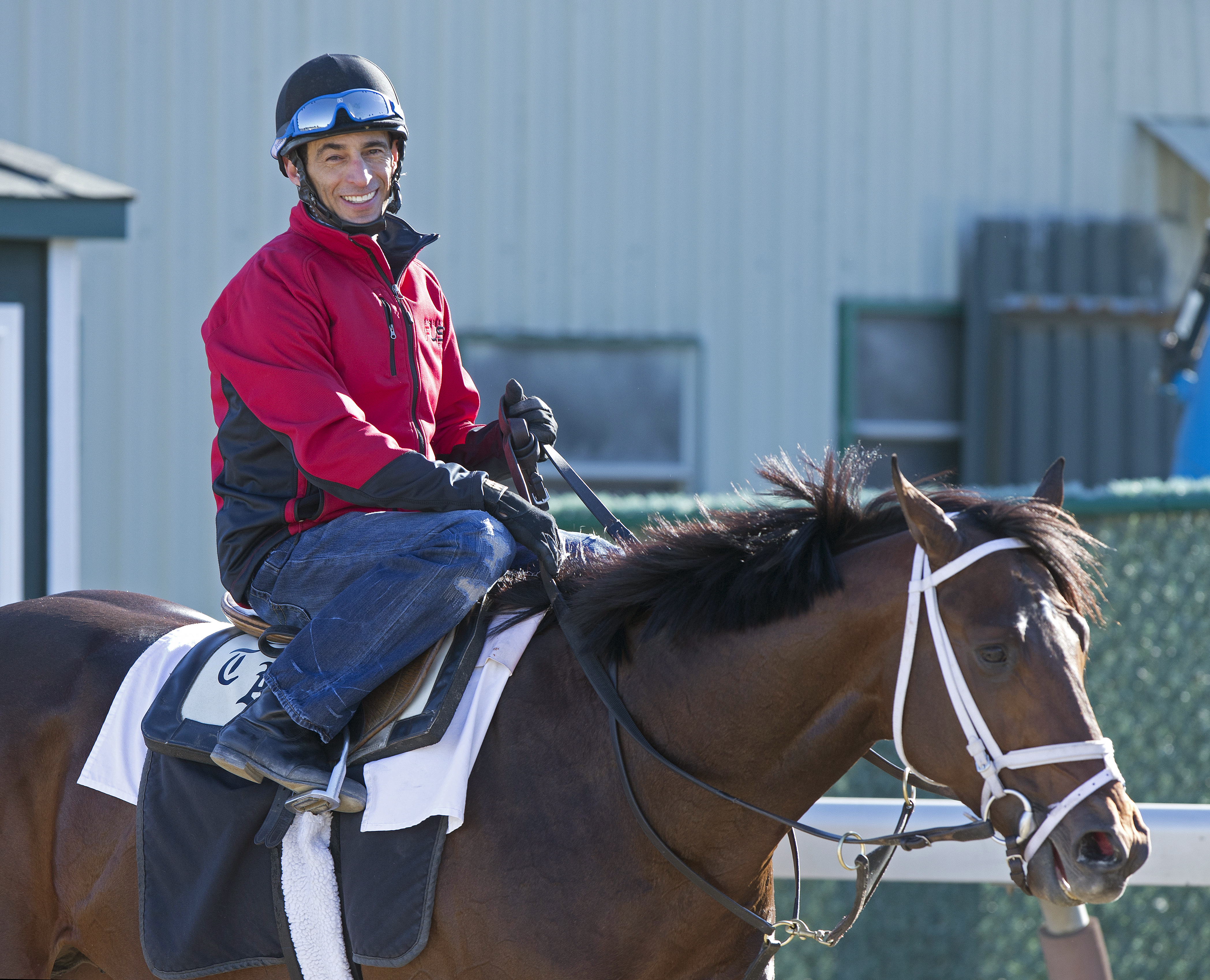 John Velazquez aboard Palace Malice