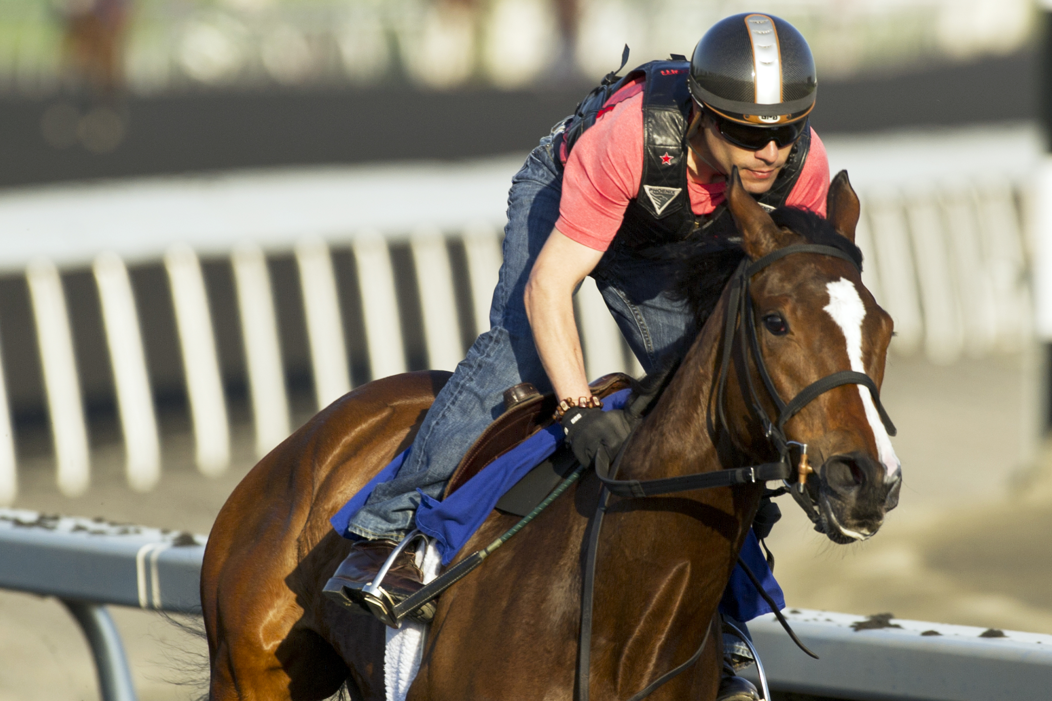 Paladin Bay trains at Woodbine on June 2
