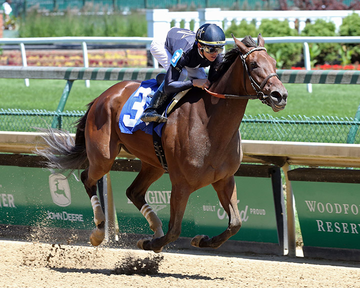 Paris Lights wins a May 31 maiden race at Churchill Downs