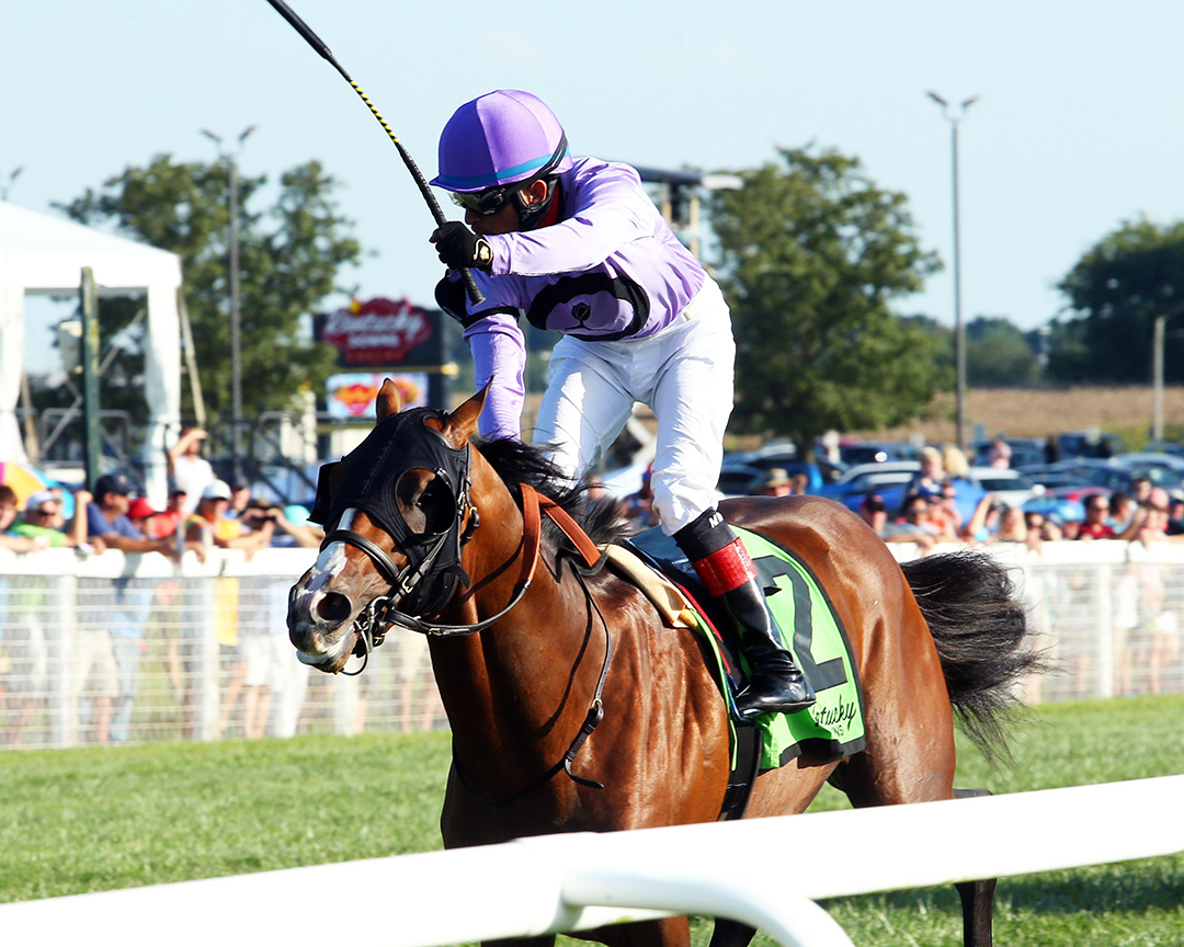 Peace Achieved wins the 2019 Juvenile at Kentucky Downs