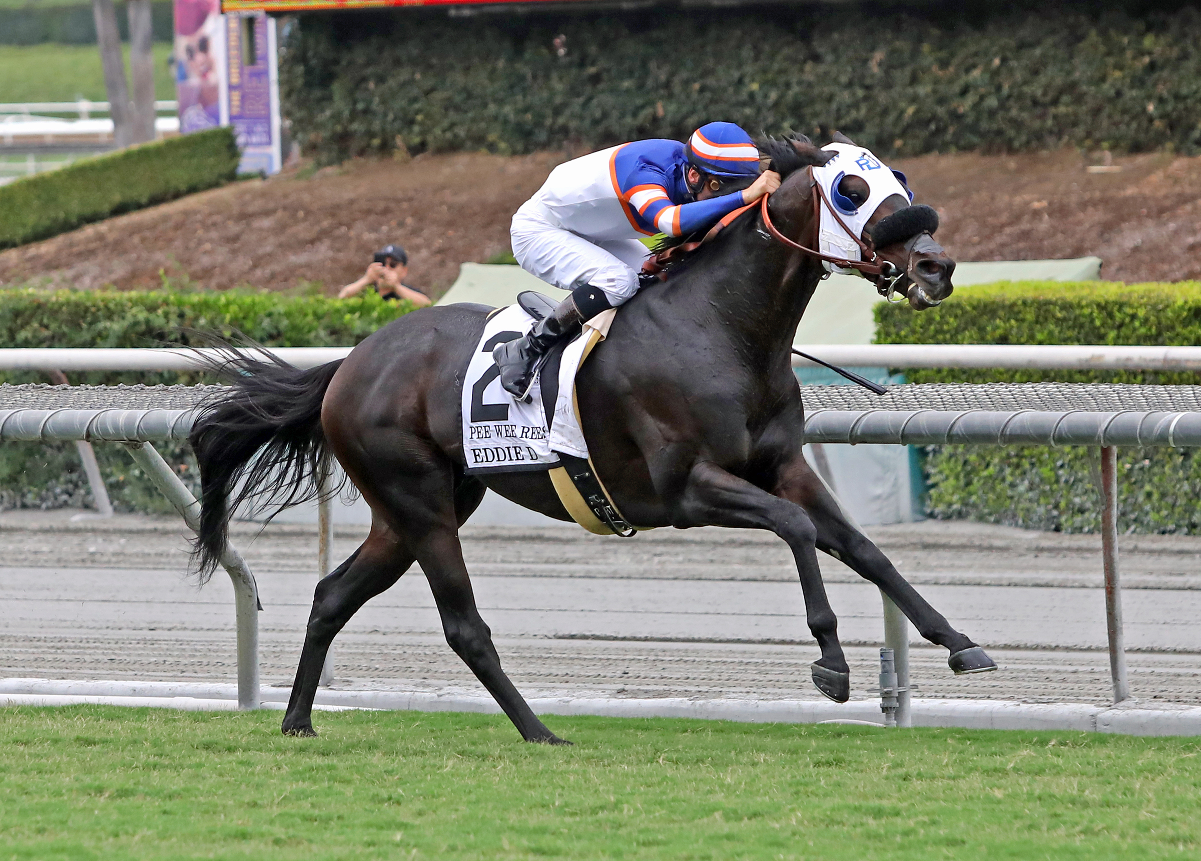 Pee Wee Reese wins the 2019 Eddie D Stakes