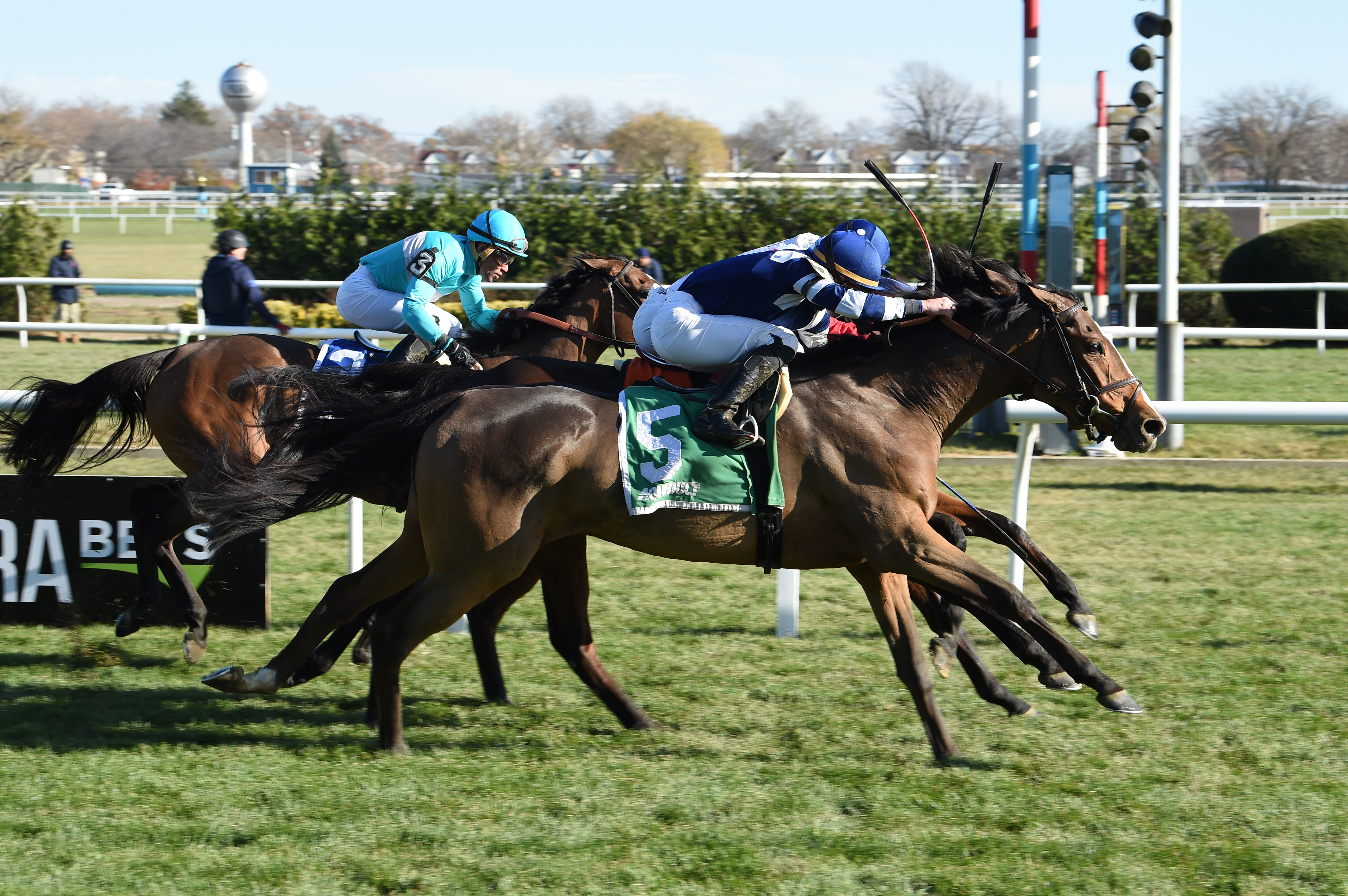 Penjade (#5) wins the 2017 Forever Together Stakes