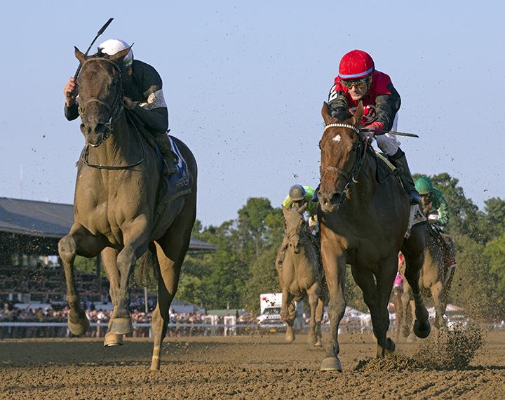 Perfect Alibi beats Frank's Rockette in the 2019 Adirondack at Saratoga Race Course