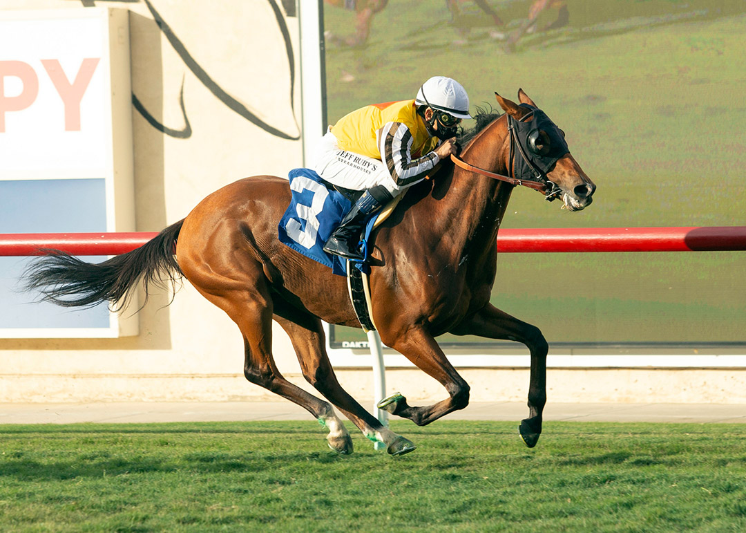 Petruchio wins an Oct. 31 maiden race at Del Mar