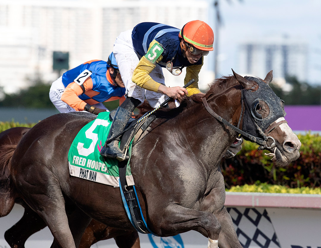 Phat Man wins the 2020 Fred W. Hooper Stakes at Gulfstream