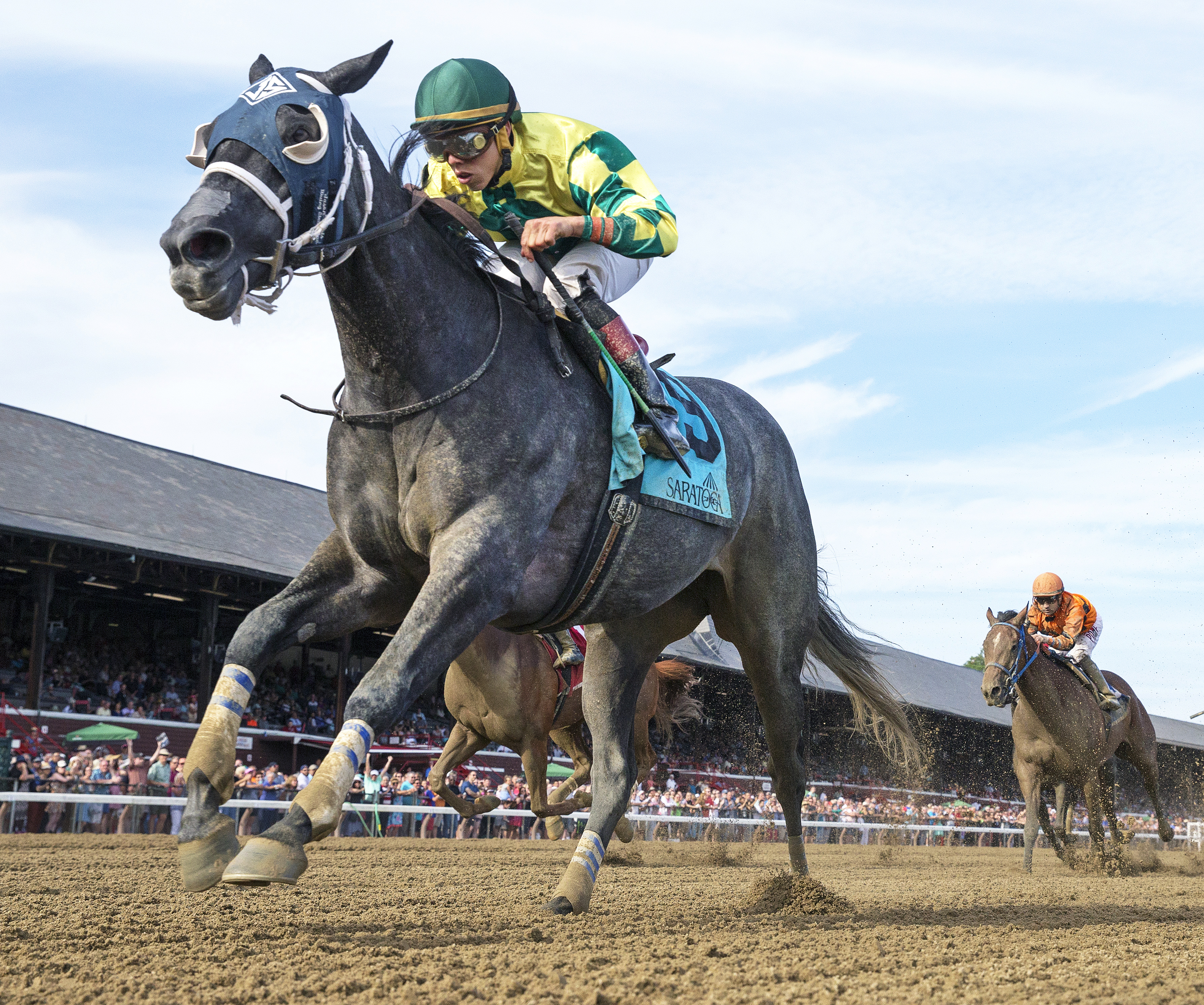 Picco Uno wins the 2017 Union Avenue Stakes
