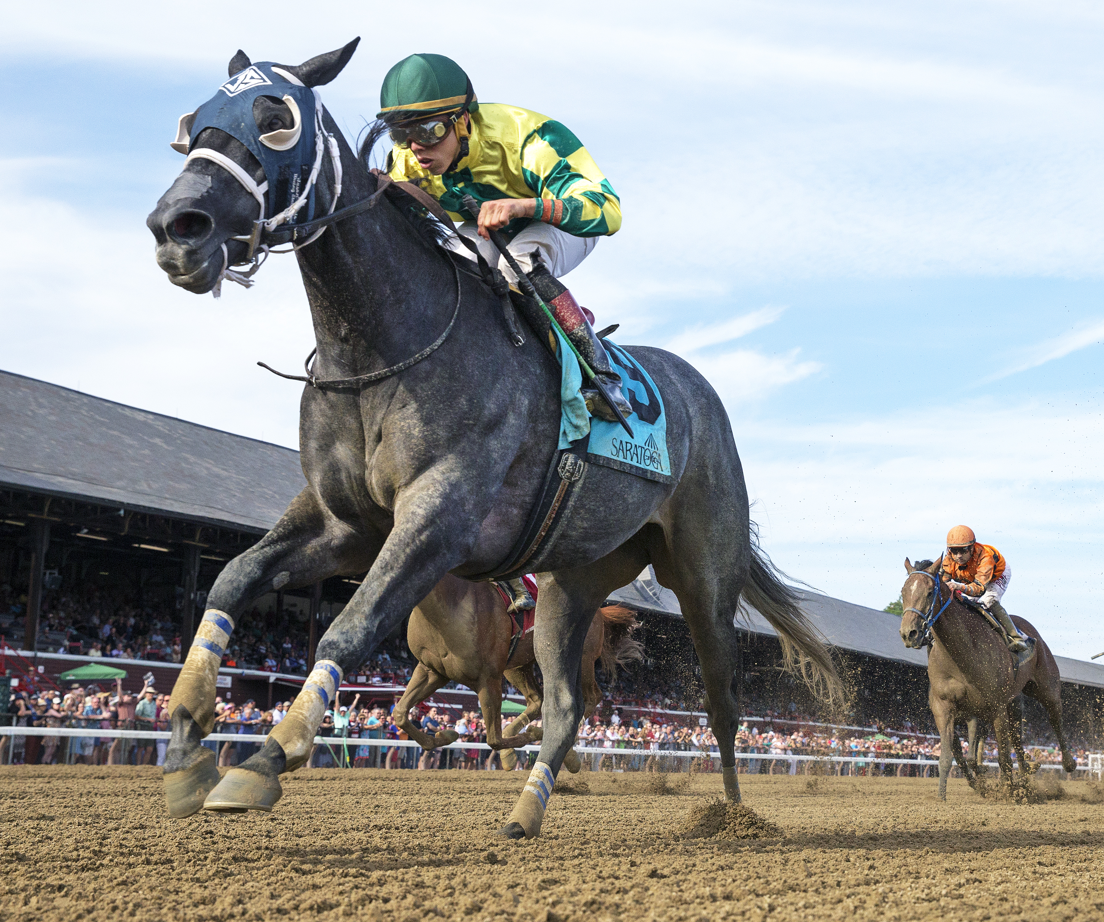 Picco Uno wins the Union Avenue Stakes at Saratoga 8.17.17