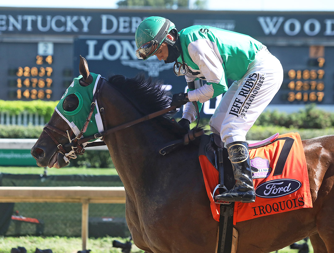 Pico d'Oro finishes fifth in the Iroquois Stakes at Churchill Downs