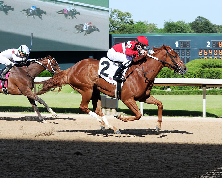 Piece of My Heart wins the 2020 Gardenia Stakes at Oaklawn