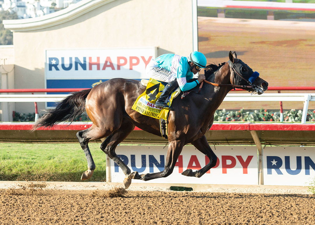 Pinehurst wins the 2021 Del Mar Futurity at Del Mar