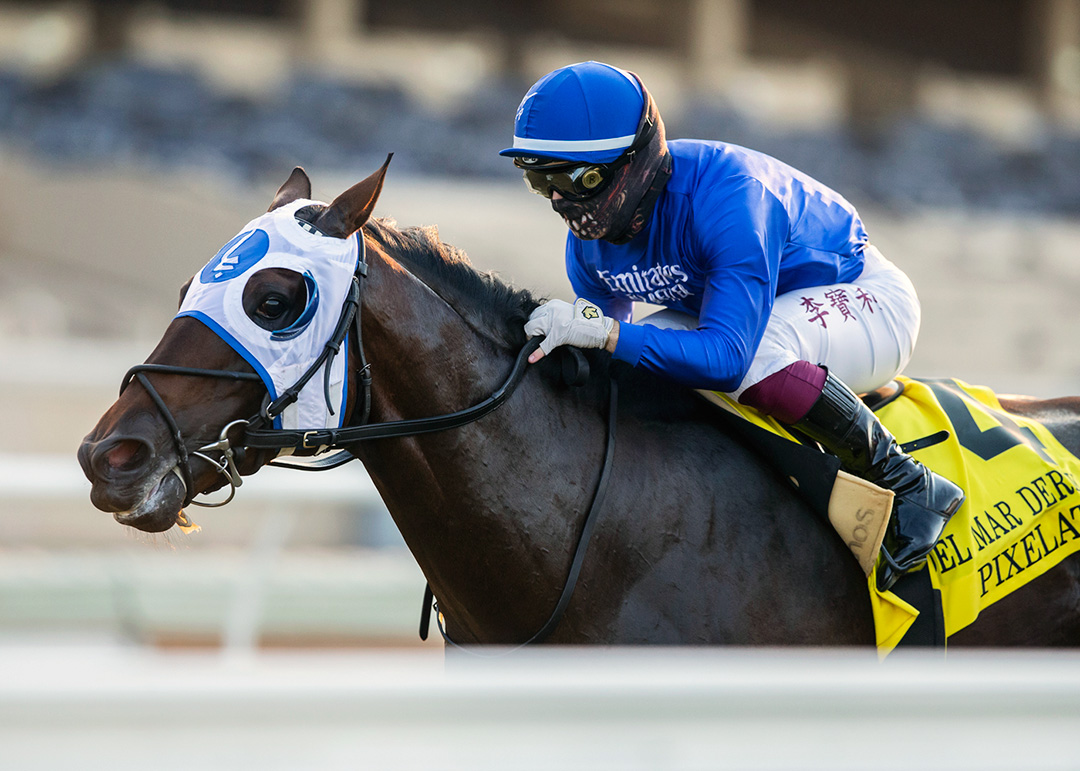 Pixelate wins the 2020 Del Mar Derby at Del Mar