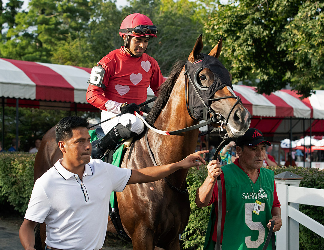 Played Hard at the Alabama Stakes at Saratoga Race Course