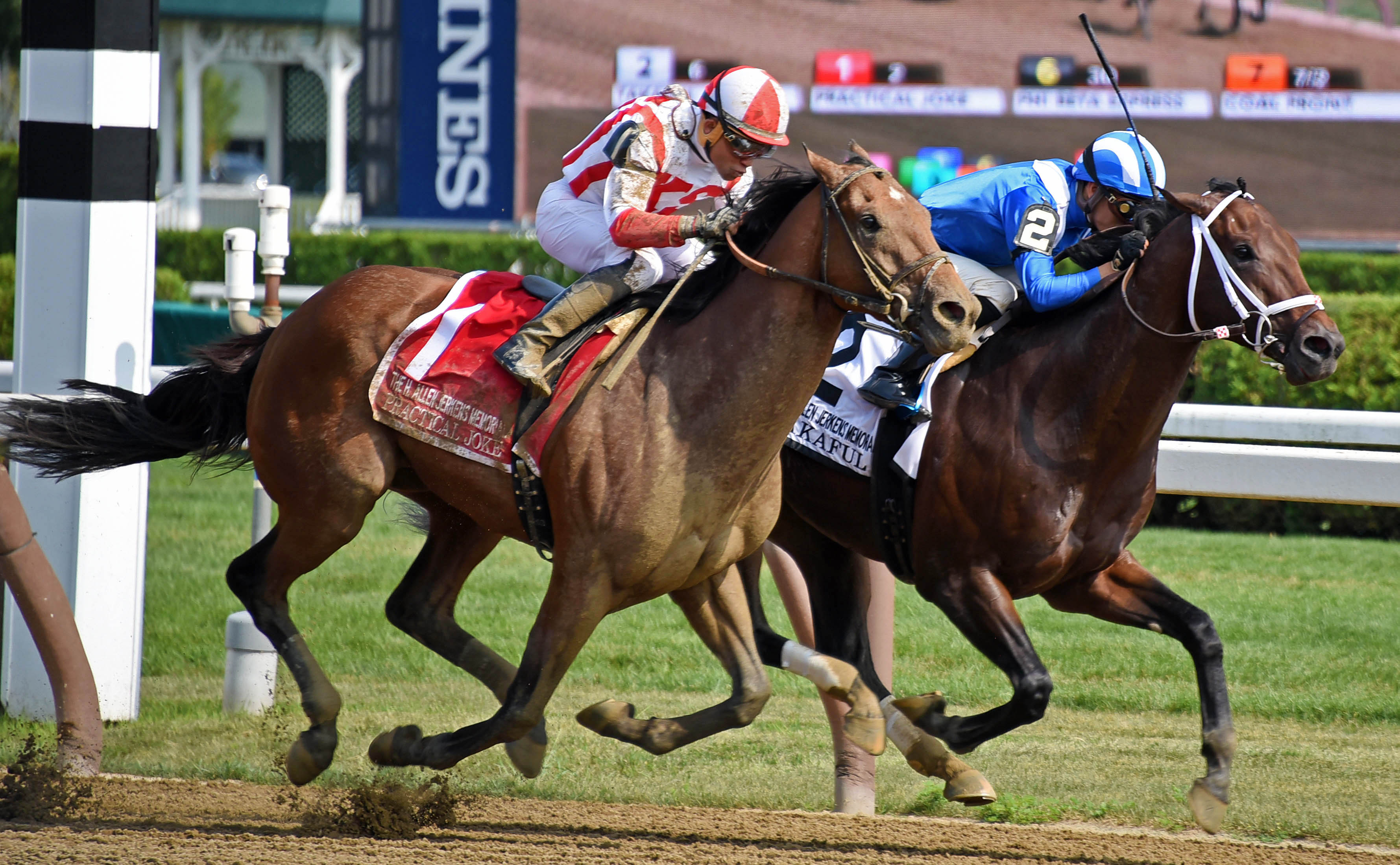 Takaful finishes second in the H. Allen Jerkens
