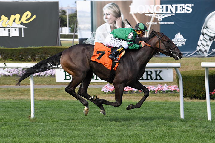 Princesa Caroline wins a Sept. 28 maiden race at Belmont Park