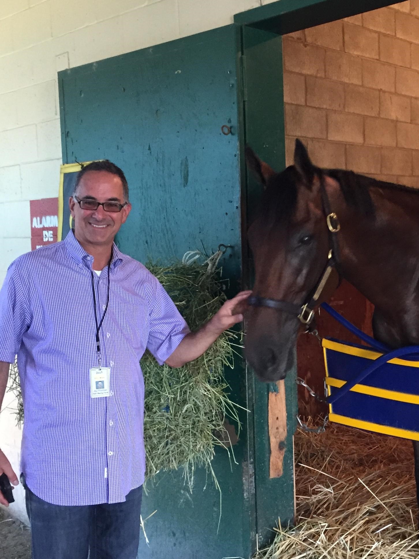 Jay Privman with American Pharoah