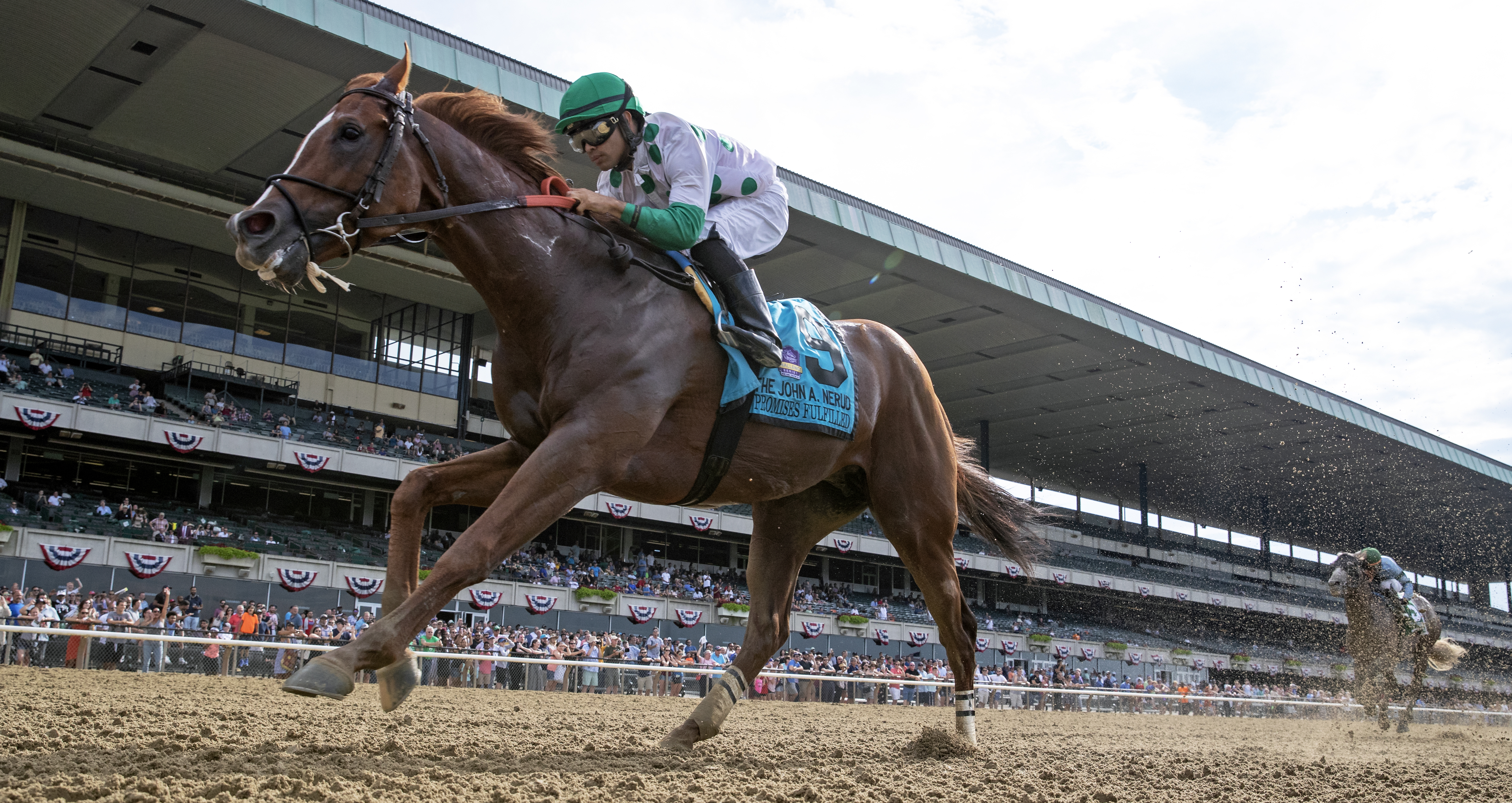 Promises Fulfilled wins the 2019 John Nerud Stakes